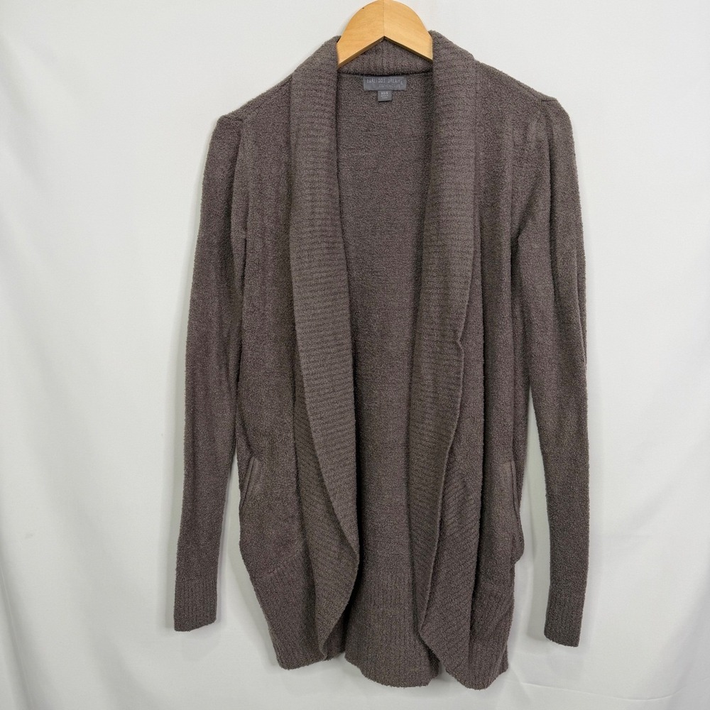Barefoot Dreams CozyChic Lite Island Wrap Cardigan XS/S Brown Mauve 452 - Picture 3 of 8